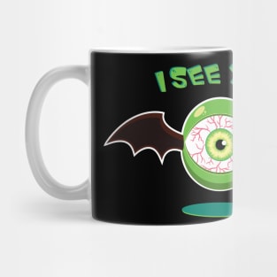 I See You Floating Eye Monster Mug